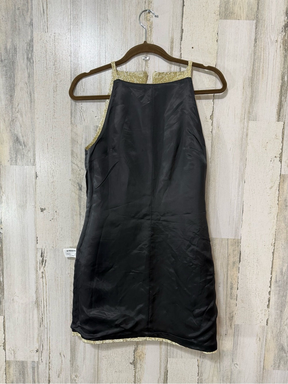 Zara Gold Metallic Sleeveless Mini Dress - Picture 12 of 14